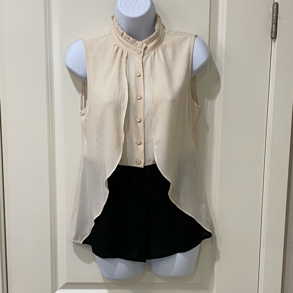 Xs nude black forever 21 flowy top